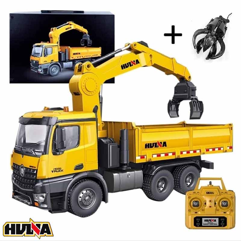 کامیون کنترلی 6 چرخ جرثقیلی هوینا مدل Huina Tipper Truck 1575